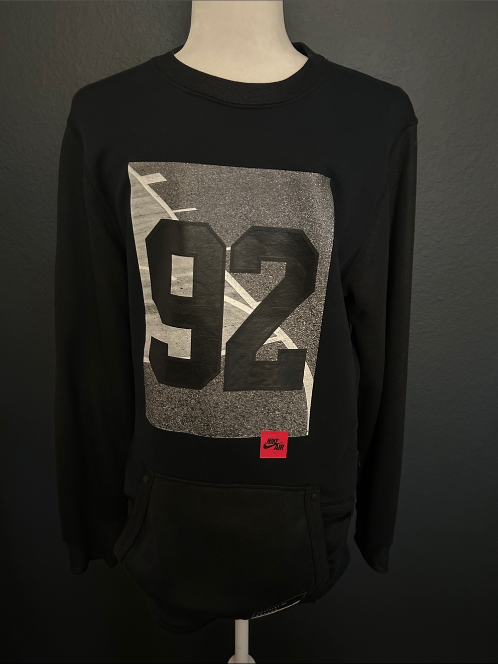 Nike Black Crewneck Sweatshirt with '92 Graphic